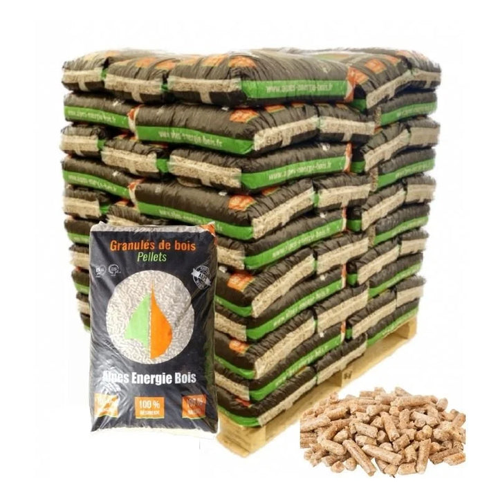 Palette de 70 sacs de 15 Kg - Pellets Alpes Energie Bois