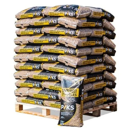 Palette de 66 sacs (990kg) certifié (Din Plus) - Granulés PIKS