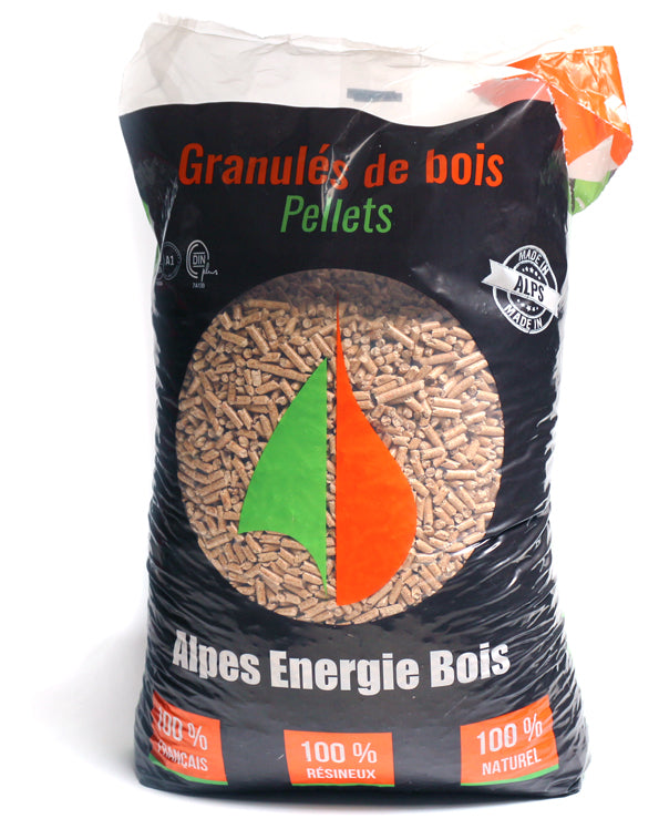 Palette de 70 sacs de 15 Kg - Pellets Alpes Energie Bois